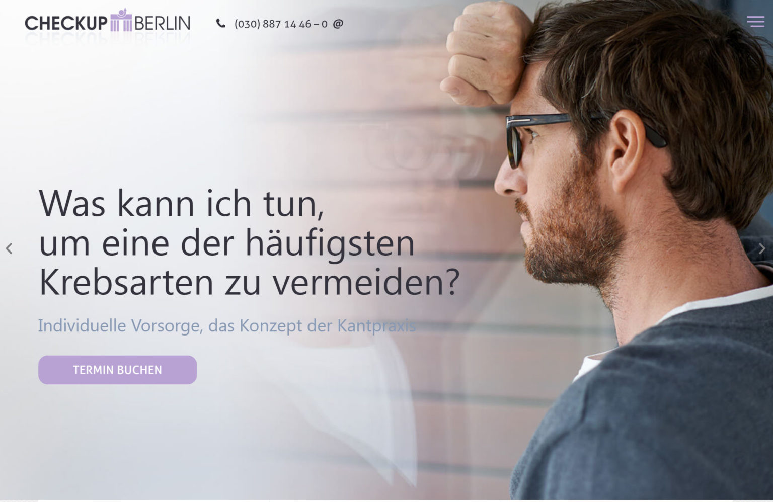Referenzwebseite checkup berlin