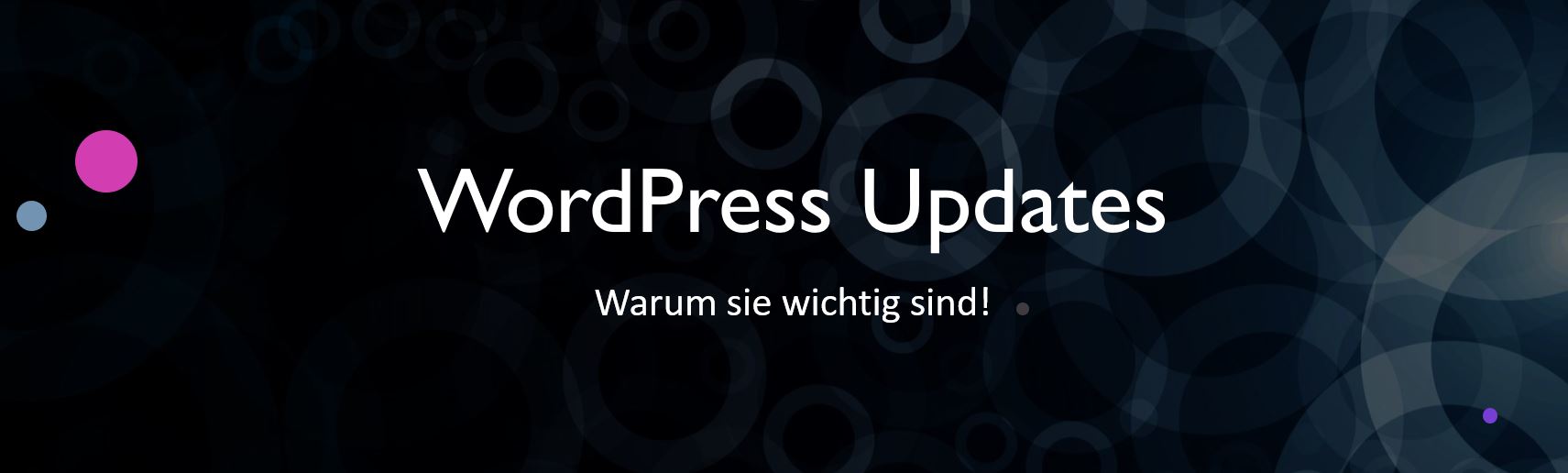 Titelbild wordpressupdates_warum sie wichtig sind