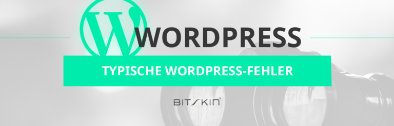 Titelbild Beitrag typische WordPress-Fehler