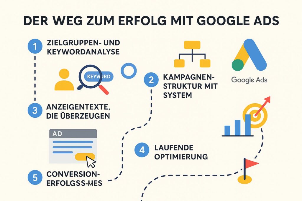 Mehr Umsatz durch Google Ads – so helfen wir unseren Kunden zu mehr Sichtbarkeit und Anfragen 1 Erfolg mit Google Ads